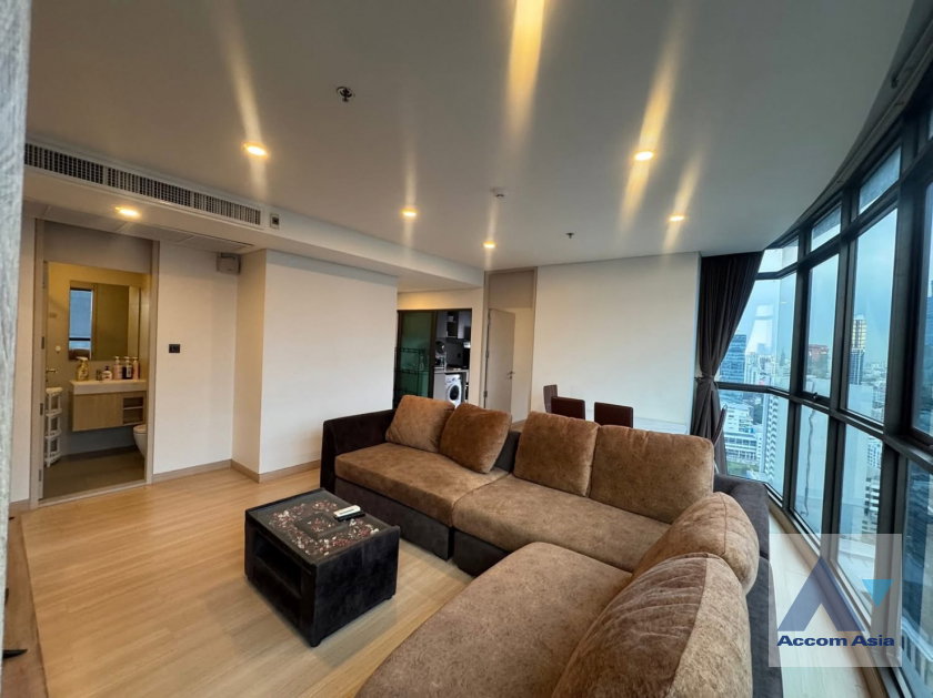 picture 🔼🔽 AccomA 📩 Corner Unit,Fully Furnished 2 BR Condominium @Lumpini Suite Phetchaburi (AA44996) - 1/12