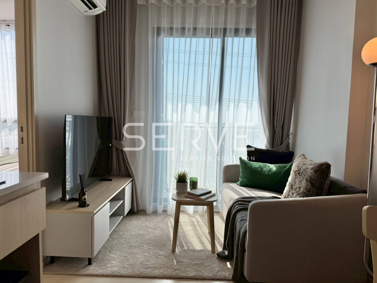 รูป 🔥ห้องใหม่แกะกล่อง 1นอน แต่งสวย  ราคาสุดคุ้ม ชั้นสูงสุด เฟอร์นิเจอร์จัดเต็ม พร้อมอยู่ คอนโดใหม่ทำเลดีๆ เดิน20ก้าว ถึง เมกาบางนา @ NUE Mega Plus Bangna - รูปที่ 3/7