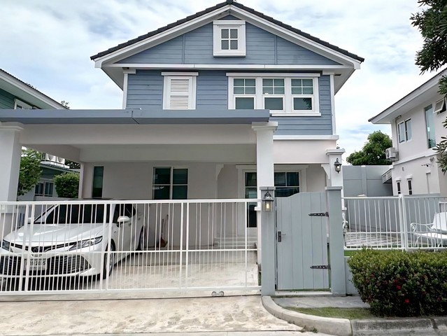 รูป ให้เช่าบ้านเดี่ยว2ชั้น ตกแต่งสวย 52ตรว. อยู่ถนน บางนา ตราด กม.7 ใกล้เมกาบางนา - รูปที่ 2/8