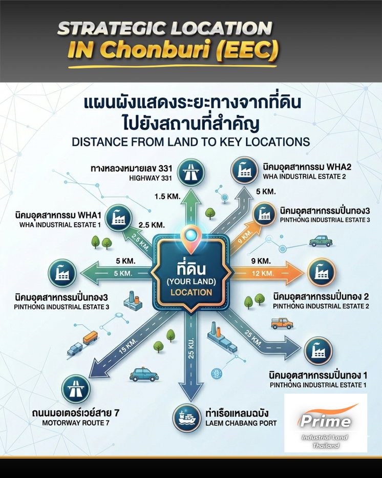 รูป ขายที่ดินสีม่วง ศรีราชา ทำเลทองใจกลางโซนอุตสาหกรรม EEC - รูปที่ 2/7