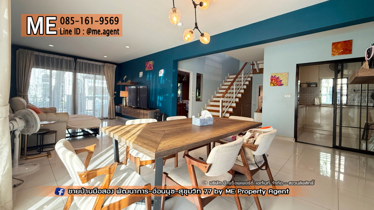 รูป ให้เช่า บ้านเดี่ยว เดอะ แพลนท์ เอสทีจ พัฒนาการ 38 ตกแต่งสวย พร้อมเข้าอยู่ ใกล้ เอกมัย - ทองหล่อ - สุขุมวิท โทร 064-954-9619 (RBE26-55) - รูปที่ 7/26