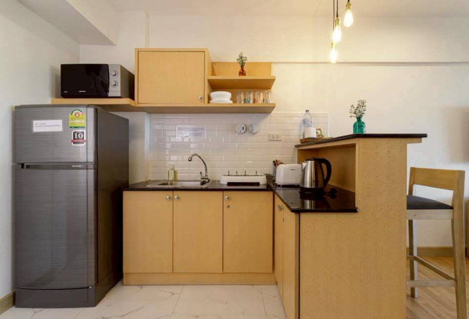 รูป ชมดอย คอนโด (ตึกเหลี่ยม) ถนนคันคลอง ระหว่างย่านนิมมาน และมหาวิทยาลัยเชียงใหม่ ค่าเช่า (รวมอินเทอร์เน็ตความเร็วสูงแล้ว) 12,000 บาท/เดือน - รูปที่ 3/8