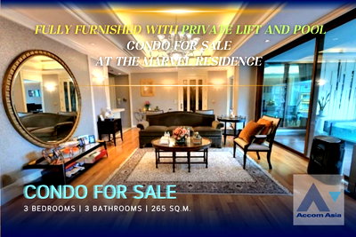 ขายคอนโด : 🔼🔽 AccomA 📩  Fully Furnished with Private Lift and Pool Condo For Sale at The Marvel Residence (AA35405)