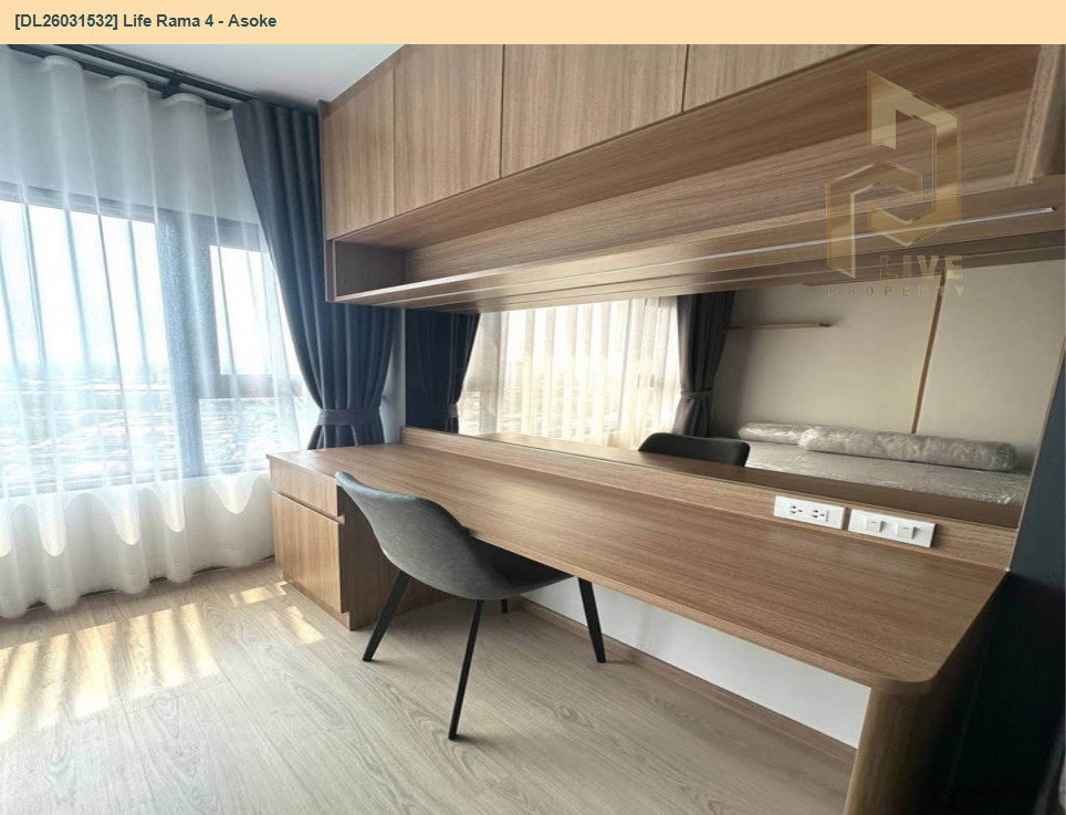 รูป DL26031532 ให้เช่าคอนโด ไลฟ์ พระราม 4 - อโศก (Life Rama 4 - Asoke) ใกล้ MRT ศูนย์การประชุมแห่งชาติสิริกิติ์ พร้อมเข้าอยู่ โทรด่วน 0656133286 LineID @534wlwof - รูปที่ 7/9