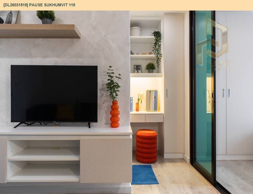 รูป DL26031519 ให้เช่าคอนโด พอส สุขุมวิท 115 (Pause Sukhumvit 115) ใกล้ BTS ปู่เจ้า พร้อมเข้าอยู่ โทรด่วน 0653619502 LineID @897iyzll - รูปที่ 5/8