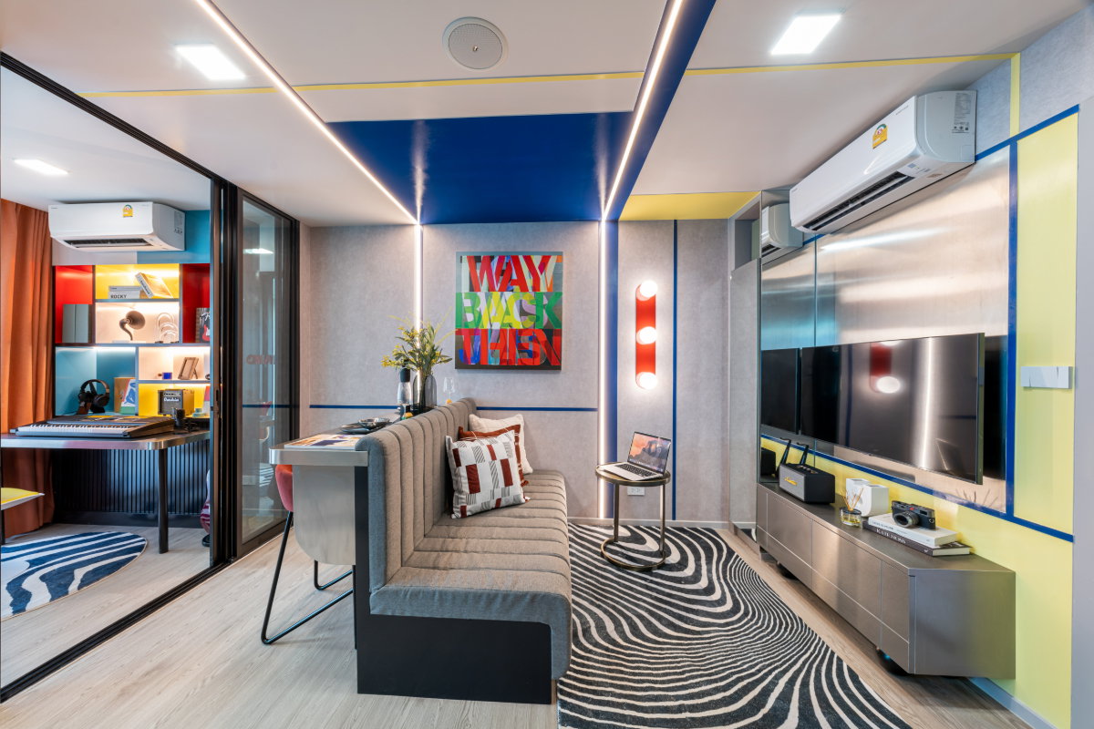 รูป คอนโดบางแสน สุดเริ่ดด [ห้องใหญ่ที่สุดในโครงการ] Kave Coco Bangsaen 1 Bed Plus (35 ตร.ม.) ห้องอเนกประสงค์ปรับเปลี่ยนได้ตามใจคุณ! - รูปที่ 3/19