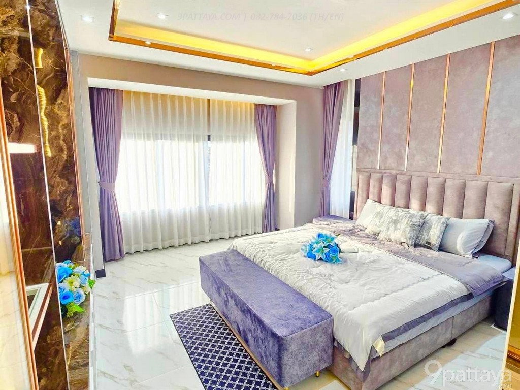 รูป บ้านเดี่ยวพูลวิลล่า | Central Park 2 พัทยา ✨ บ้านหรูในโครงการคุณภาพ ทำเลเด่น ติด McDonald’s และธนาคารกสิกร เหมาะสำหรับครอบครัวใหญ่ หรือบ้านพักอาศัยหรู - รูปที่ 10/15