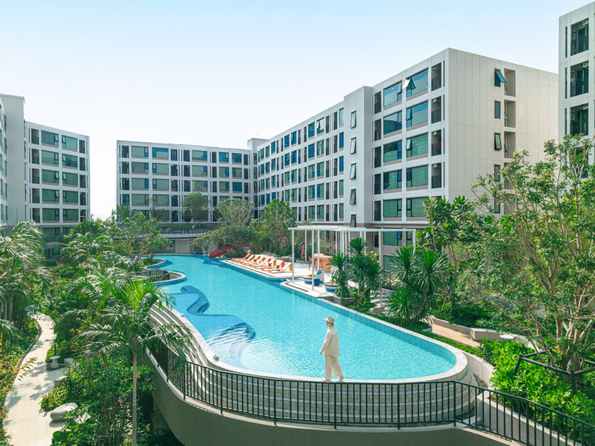 รูป คอนโดบางแสน Kave Coco Bangsaen ห้องใหญ่ 1 Bed Extra (28 ตร.ม.+) ตู้เสื้อผ้า 2 ชุด อยู่สบาย เก็บของจุใจ ใกล้ ม.บูรพา! - รูปที่ 24/25