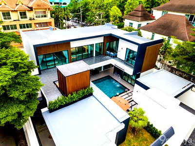 Houses for sale Pattaya : For Sale | Luxury New-Built House – Nagawari Village, Pattaya ✨ Living area: 630 sq.m. • 7 Bedrooms / 8 Bathrooms • Fully furnished