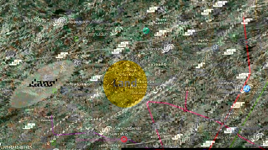 รูป ขายที่ดินแปลงใหญ่ ถมแล้ว หน้ากว้างติดถนน ใกล้โรงเรียนนานาชาติสิงคโปร์นนทบุรี  - รูปที่ 4/4