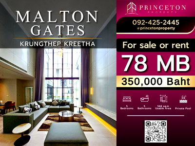 Houses for rent Bangkok : Luxury House For Rent Malton Gates Krungthep Kreetha 