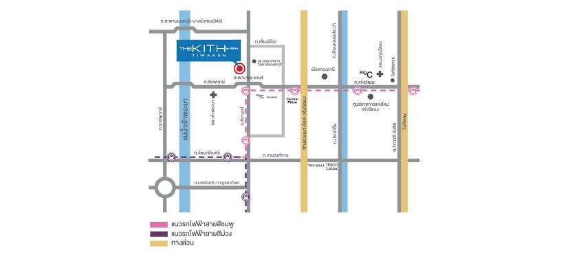 รูป B-062 🚩 2 ห้องนอน เช่า 12,000 🌵 🌈 The kith ติวานนท์🌵 🌈 ตรงข้าม ร.ร.สวนกุหลาบนนท์ - รูปที่ 14/18