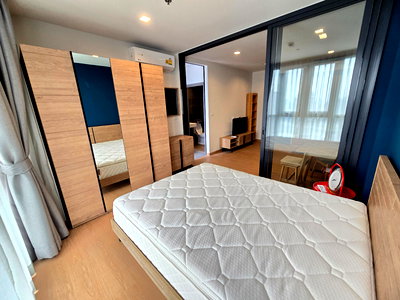 Condos for rent HomePro Rama 9 : 🔔New🔔 For rent, newly renovated room on 27th floor, balcony facing south at The Base Garden Rama 9