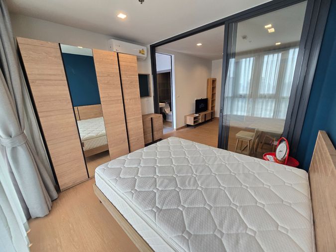🔔New🔔 ให้เช่า 1 นอนแต่งสวย ตกแต่งใหม่ ชั้น 27 ทิศใต้ ห้องไม่ร้อน ที่ The Base Garden พระราม 9