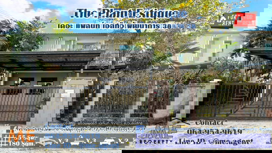 รูปภาพ For Rent Single house The Plant Estique Pattanakarn 38 Beautifully decorated, ready to move in Tel 064-954-9619 (RBE26-55)