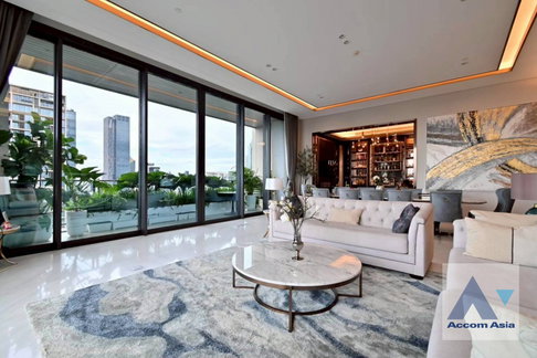 🔼🔽 AccomA 📩 Big Balcony,Penthouse 4 BR Condominium @The Residences at Sindhorn Kempinski Hotel Bangkok (AA44600)