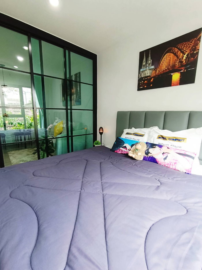 รูป ให้เช่าคอนโด Rye Condo สุขุมวิท 101/1 ใกล้ BTS ปุณณวิถี เฟอร์ฯครบ เครื่องใช้ไฟฟ้าครบ (มีเครื่องซักผ้า) พร้อมหิ้วกระเป๋าเข้าอยู่ได้เลย - รูปที่ 8/12