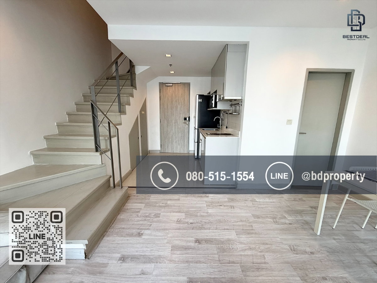 รูป estdeal ให้เช่า Duplex 2 Bed ราคา 26,000 เดือนเท่านั้น ห้องสวย Fully Furnished พร้อมเข้าอยู่ใกล้MRT และ เซ็นทรัลพระราม 9 เพียง 80 ม. - รูปที่ 4/17