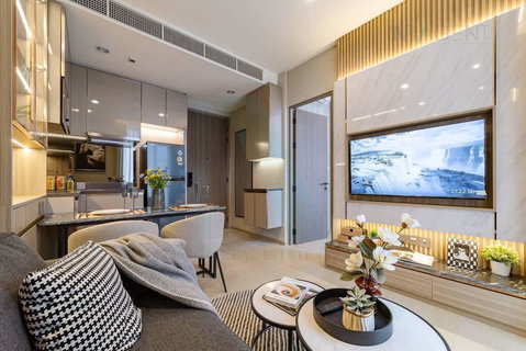 รูปภาพ 🚩 ให้เช่าคอนโด ดิ เอ็กซ์โทร พญาไท-รางน้ำ อาคาร 1 ชั้น 14 1 ห้องนอน ขนาด 32 ตรม  ใกล้ BTS อนุสาวรีย์