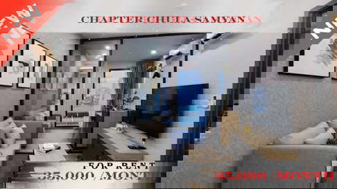 🍀🍀🍀 Beautiful Room 🌸 For Rent 📌 Chapter Chula – Samyan Condominium 🚆 Near MRT Samyan (Line: @rent2022) ✨ Ready to move in 🆔 PC: A01911