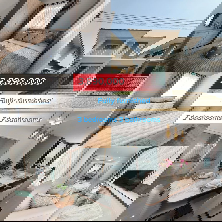 รูป บ้านใหม่ ตกแต่งเฟอร์ฯทั้งหลัง พร้อมเข้าอยู่ 3.89 ล้านบาท ใกล้เมืองเชียงใหม่ ใกล้สนามบินเชียงใหม่ - รูปที่ 1/20