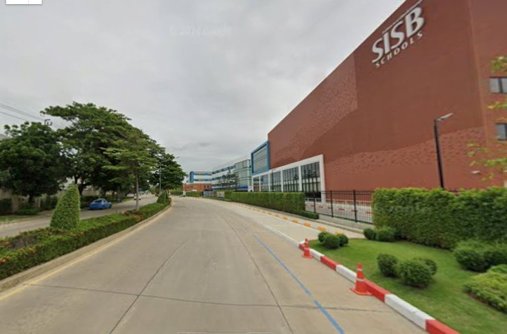 รูป ขายที่ดินแปลงใหญ่ ถมแล้ว หน้ากว้างติดถนน ใกล้โรงเรียนนานาชาติสิงคโปร์นนทบุรี  - รูปที่ 2/4