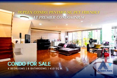 Condos for sale The Stock Exchange of Thailand : 🔼🔽 AccomA 📩 Spacious duplex condominium with a house-like feel at Premier Condominium.