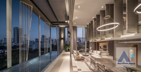 🔼🔽 AccomA 📩 Super Luxury,Double High Ceiling,Duplex Condo,Fully Furnished,Penthouse,Private Swimming Pool 5 BR Condominium @Fynn Sukhumvit 31 Condominium (AA31871)