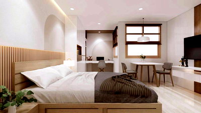 คอนโด เมญ่า เชียงใหม่ : ขาย คอนโด หลังมช. ตรงข้ามคณะวิศวะ ขนาด 1 ห้องนอน 1 ห้องน้ำ ตกแต่งสวย สไตล์  Muji Minimal เฟอร์ครบพร้อมอยู่  @ธารทิพย์ การ์เด้นเพลส