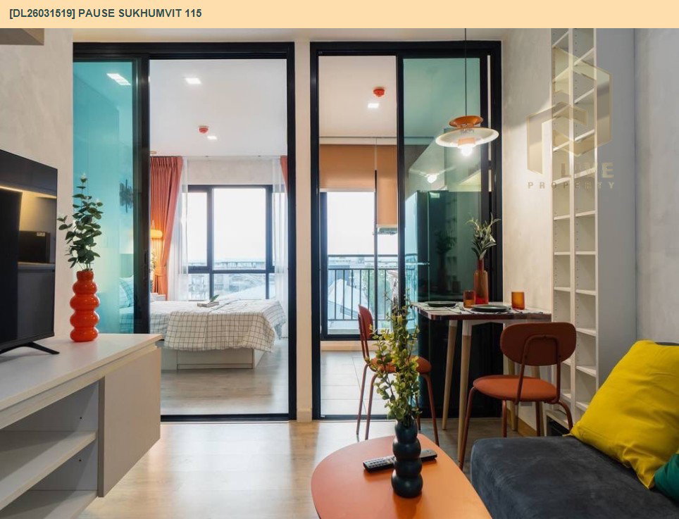 รูป DL26031519 ให้เช่าคอนโด พอส สุขุมวิท 115 (Pause Sukhumvit 115) ใกล้ BTS ปู่เจ้า พร้อมเข้าอยู่ โทรด่วน 0653619502 LineID @897iyzll - รูปที่ 8/8