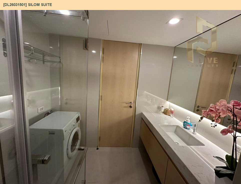 รูป DL26031501 ให้เช่าคอนโด สีลม สวีท (Silom Suite) ใกล้ BTS เซนต์หลุยส์ พร้อมเข้าอยู่ โทรด่วน 0653619502 LineID @897iyzll - รูปที่ 8/8