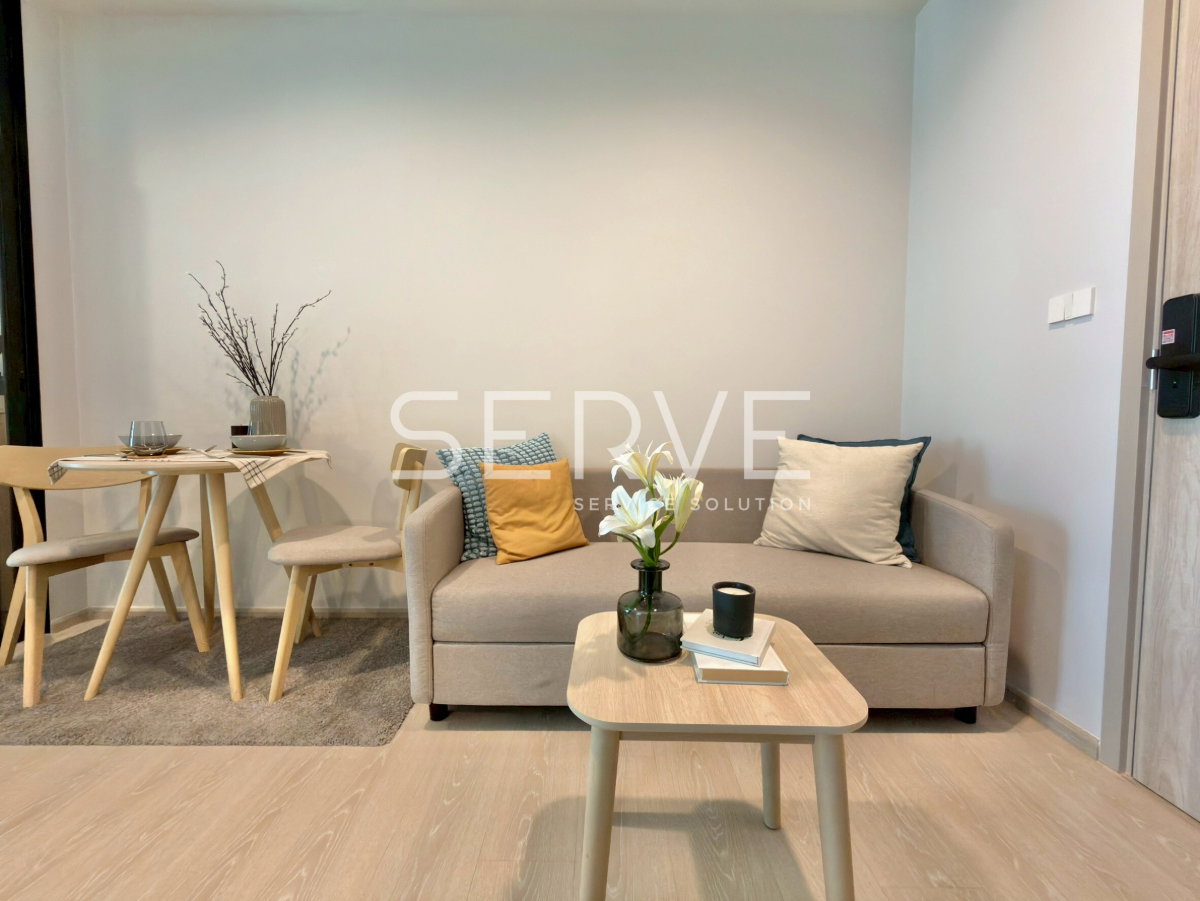 รูป 🔥15K- ห้องกว้าง 1นอน ตกแต่งสวย วิวดี ราคาถูกมาก เฟอร์นิเจอร์จัดเต็ม พร้อมอยู่ คอนโดใหม่ทำเลดีๆ เดิน20ก้าว ถึง เมกาบางนา @ NUE Mega Plus Bangna - รูปที่ 5/8