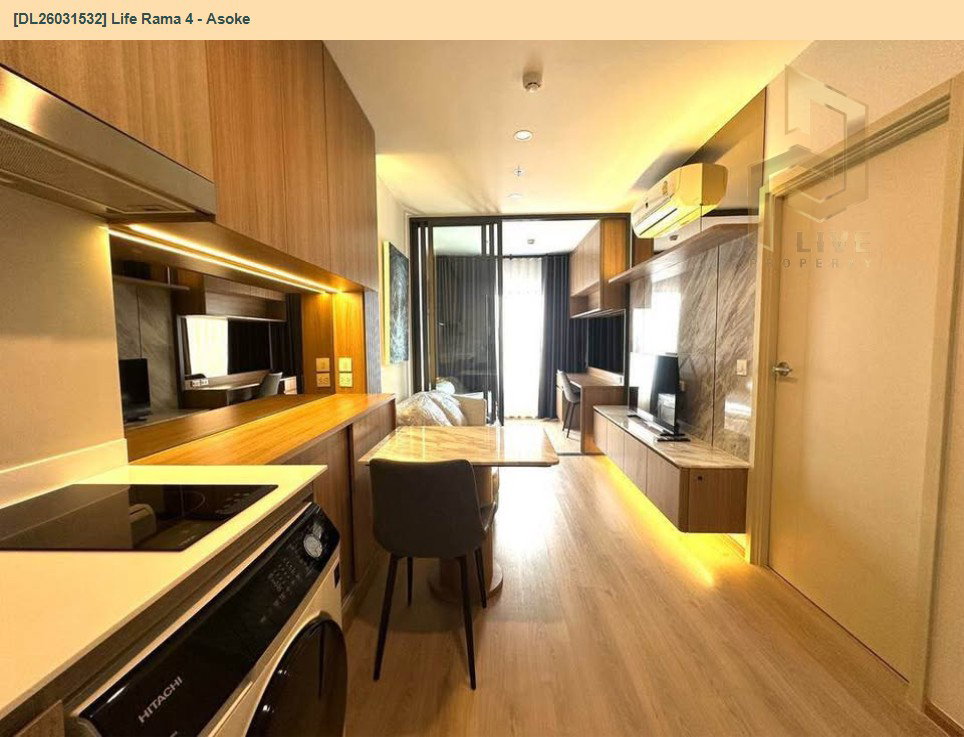 รูป DL26031532 ให้เช่าคอนโด ไลฟ์ พระราม 4 - อโศก (Life Rama 4 - Asoke) ใกล้ MRT ศูนย์การประชุมแห่งชาติสิริกิติ์ พร้อมเข้าอยู่ โทรด่วน 0656133286 LineID @534wlwof - รูปที่ 4/9