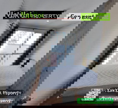 🌇 Beautiful room with a great view for rent at "Lumpini Place Bangna Km.3," near BTS Udom Suk / Bangna. Convenient transportation. ✨