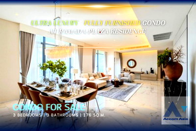 ขายคอนโด : 🔼🔽 AccomA 📩 Luxury condo with spacious layout and panoramic city views (AA14215)