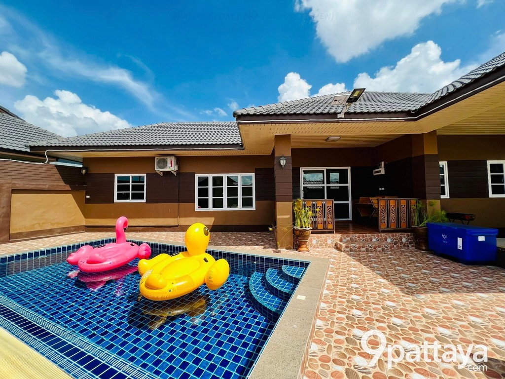 รูป บ้านเช่า พร้อมสระว่ายน้ำส่วนตัว – โซนมาบประชัน พัทยา ✨ บ้านสวย บรรยากาศดี ใกล้แหล่งอำนวยความสะดวก เงียบสงบ เหมาะสำหรับอยู่อาศัย 3 ห้องนอน 2 ห้องน้ำ  - รูปที่ 6/6