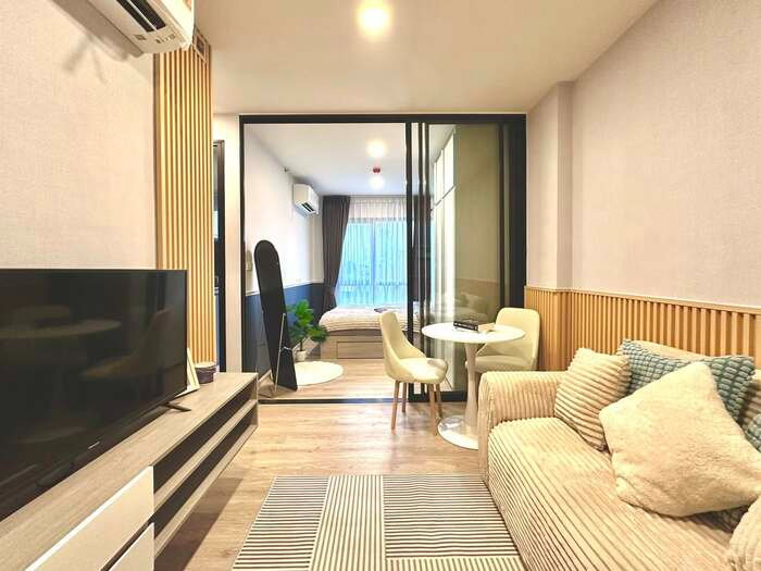 รูป 🎁🎁ให้เช่าห้องใหม่!! Origin Plug & Play Sirindhorn Station 1Bed 26 ตรม.ชั้น 4 แต่งครบ สนใจ LINE ID: @atfirm🎁🎁 - รูปที่ 1/12