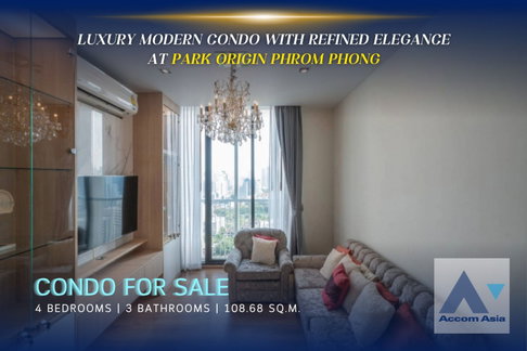 🔼🔽 AccomA 📩 Luxury modern condo with refined elegance at Phrom Phong (AA39198)
