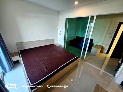 เช่าคอนโด ตลาดหนองมน : Park siri ตึกC ชั้น3 บางแสน ชลบุรี ---------------Tel 097-049-5874 (Line: @choncondo มี@ด้วย)