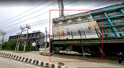 เช่าอาคารพาณิชย์ นนทบุรี : ให้เช่าตึก 4 ห้อง 4 ชั้น ริมถนนรัตนาธิเบศร์  ใกล้สามแยกบางใหญ่