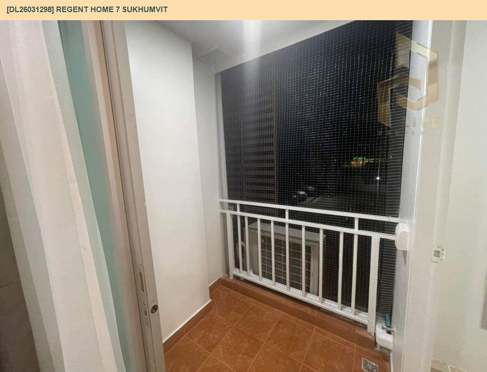 รูป DL26031298 ให้เช่าคอนโด รีเจ้นท์ โฮม 7 สุขุมวิท (Regent Home 7 Sukhumvit) ใกล้ BTS บางนา พร้อมเข้าอยู่ โทรด่วน 0800343450 LineID @655ebbvc - รูปที่ 5/6