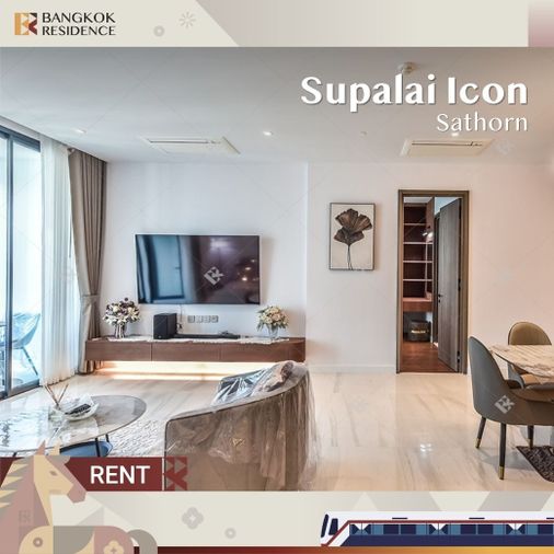  เช่าคอนโด 💎 Supalai Icon Sathorn ใกล้ BTS ช่องนนทรี ✨ 3นอน 101ตรม 115k ห้องใหม่กริบ เฟอร์ครบ  