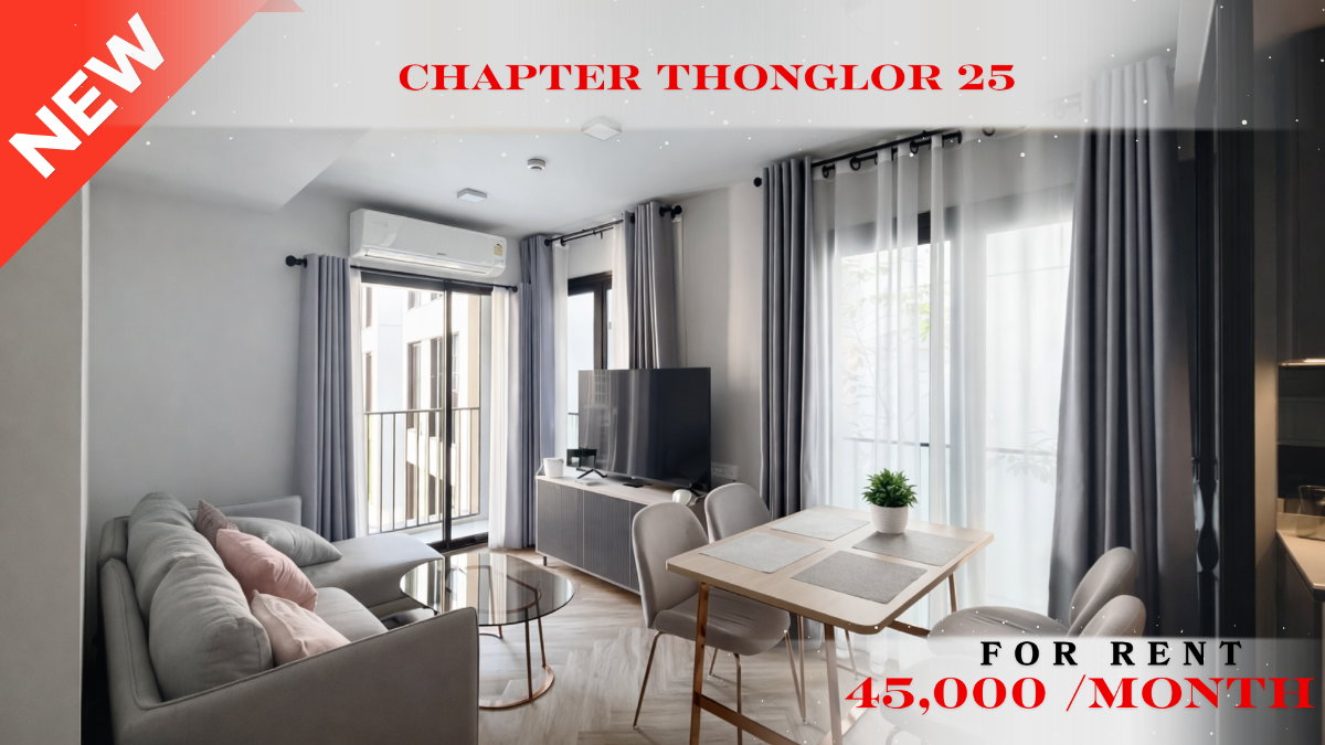 รูป 🍀🍀🍀 Prime condo location 🚆ให้เช่า📌 แชปเตอร์ ทองหล่อ 25(Line:@rent2022)BTS ทองหล่อ✨พร้อมเข้าอยู่🌼A11059 - รูปที่ 1/8