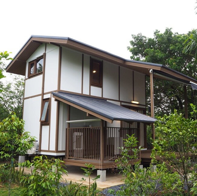 รูป ขายบ้านสำเร็จรูป บ้านโมดูลาร์ สไตล์ loft 1 ห้องนอน 1ห้องน้ำ ระเบียง และมีบ้านสำหรับสัตว์เลี้ยง รับสร้างทั่วประเทศ - รูปที่ 4/15