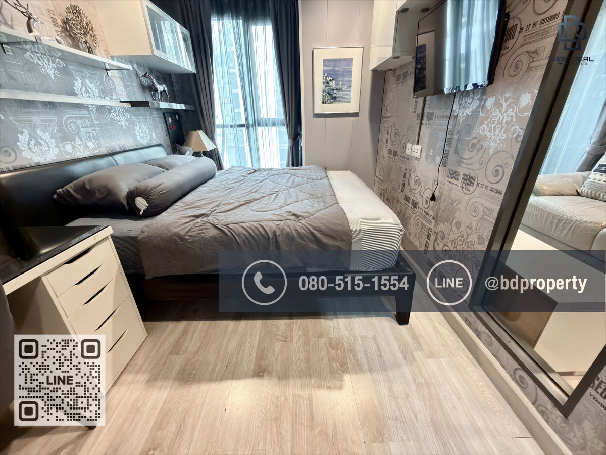 รูป Bestdeal ขายด่วน ห้องสวย เฟอร์ครบ 1Bedroom ขายเพียง 3.75 ล้านเท่านั้น**ต่ำกว่าตลาดและดีที่สุดในโซนพระราม 9 ใกล้MRT และ เซ็นทรัลพระราม 9 เพียง 80 ม. - รูปที่ 3/12