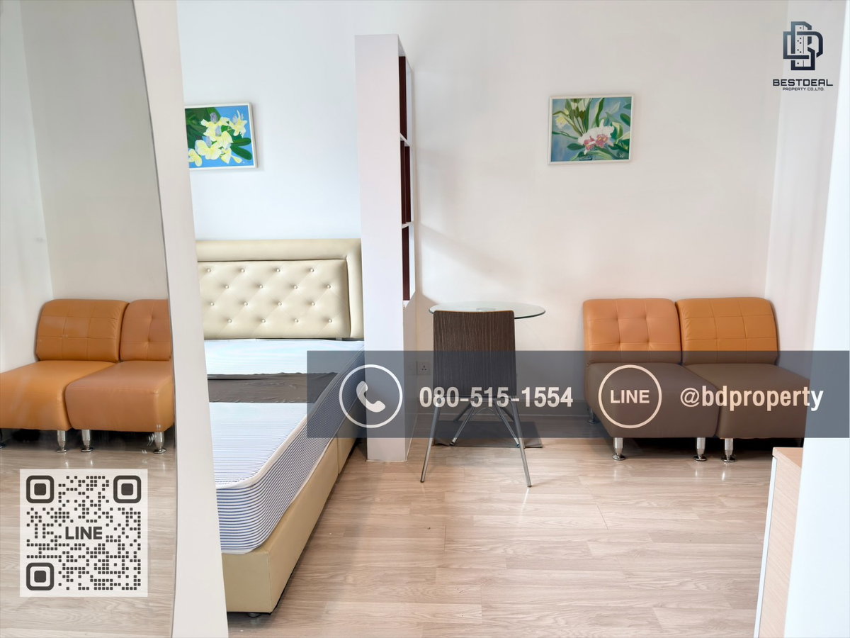 รูป Bestdeal ขายด่วน Studio 22 sqm.ห้องสวย เฟอร์ครบ ขายเพียง 2.99 ล้านเท่านั้น ดูลงทุนไม่ควรพลาด ใกล้MRT และ เซ็นทรัลพระราม 9 เพียง 80 ม. - รูปที่ 8/13