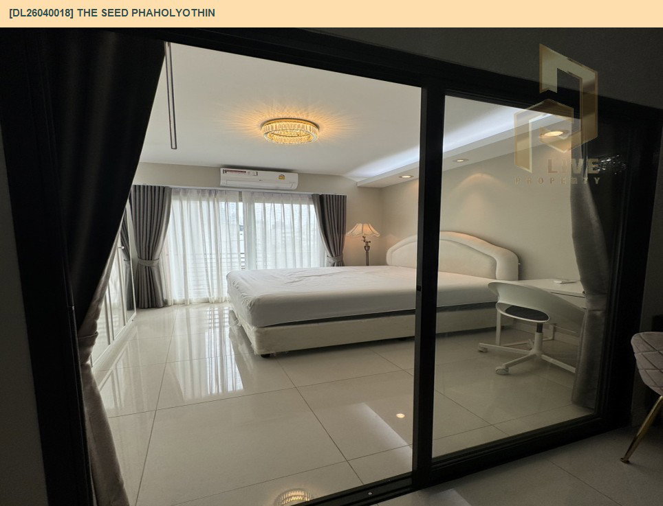 รูป DL26040018 ให้เช่าคอนโด เดอะ ซี้ด พหลโยธิน (The Seed Phaholyothin) ใกล้ BTS อารีย์ พร้อมเข้าอยู่ โทรด่วน 0653619502 LineID @897iyzll - รูปที่ 9/17