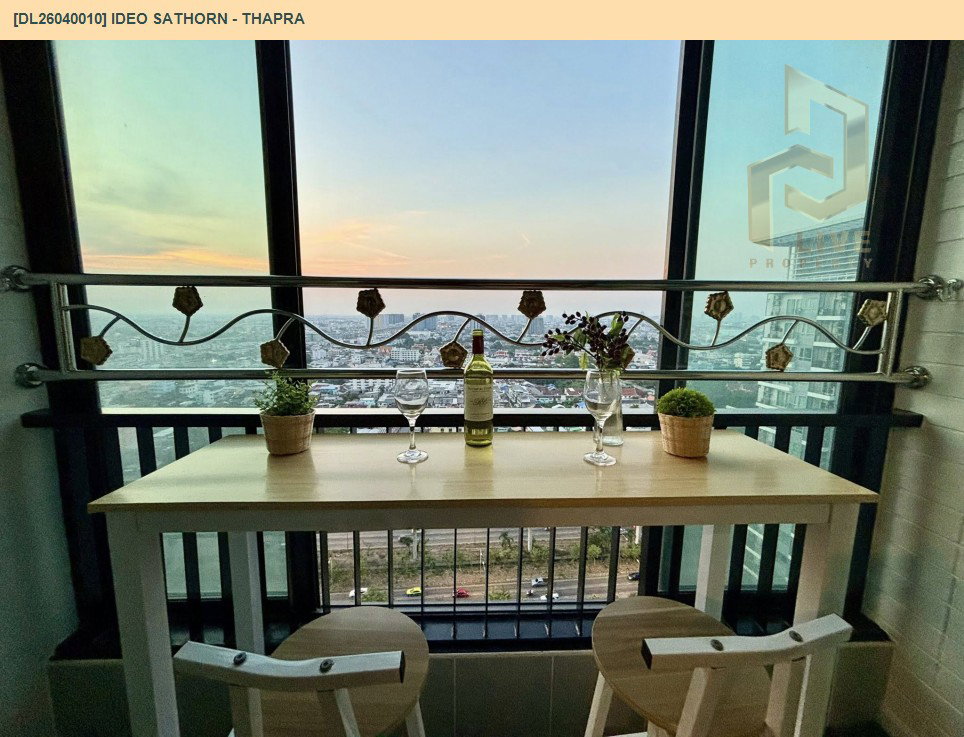 รูป DL26040010 ให้เช่าคอนโด ไอดีโอ สาทร - ท่าพระ (IDEO Sathorn - Thapra) ใกล้ BTS โพธิ์นิมิตร พร้อมเข้าอยู่ โทรด่วน 0614453194 LineID @162cjixi - รูปที่ 11/12