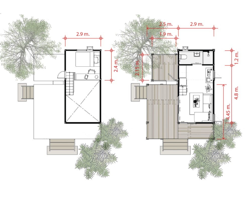 รูป ขายบ้านสำเร็จรูป บ้านโมดูลาร์ สไตล์ loft 1 ห้องนอน 1ห้องน้ำ ระเบียง และมีบ้านสำหรับสัตว์เลี้ยง รับสร้างทั่วประเทศ - รูปที่ 15/15