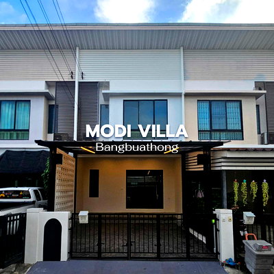 Townhouses for rent Nonthaburi : Nice townhome, Modi Villa Bangbuathong. Beautiful house, completely renovated🏚️🌳 Line : @steadfastre